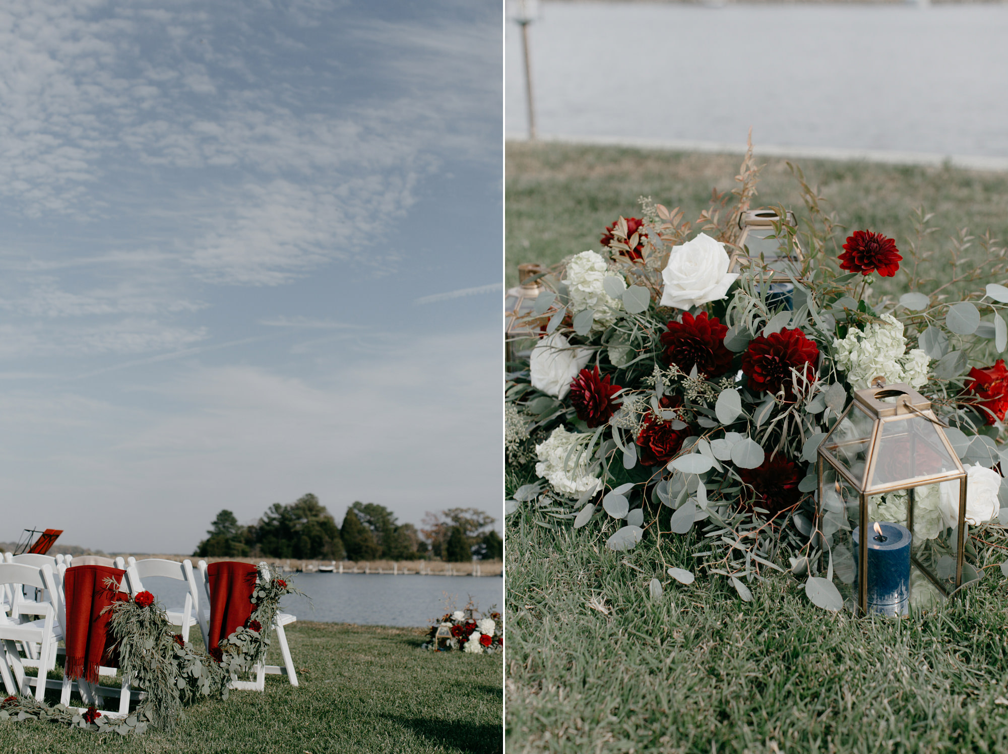 intimate waterfront st michaels maryland wedding