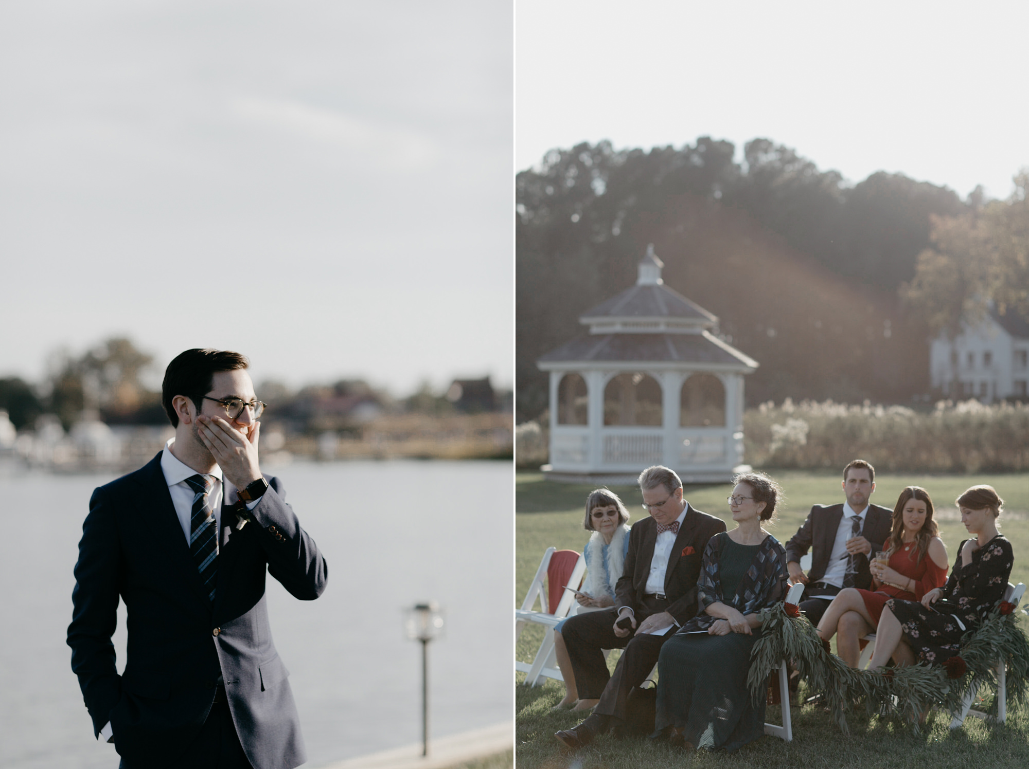 intimate waterfront st michaels maryland wedding