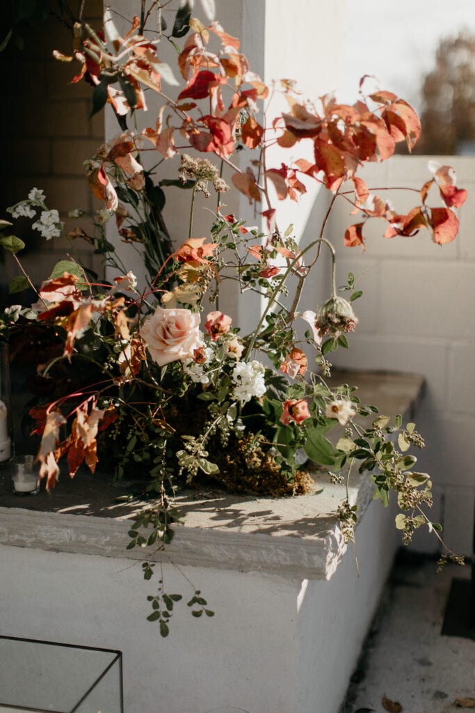 Beautiful wedding flowers designed by Amy Osaba Design.